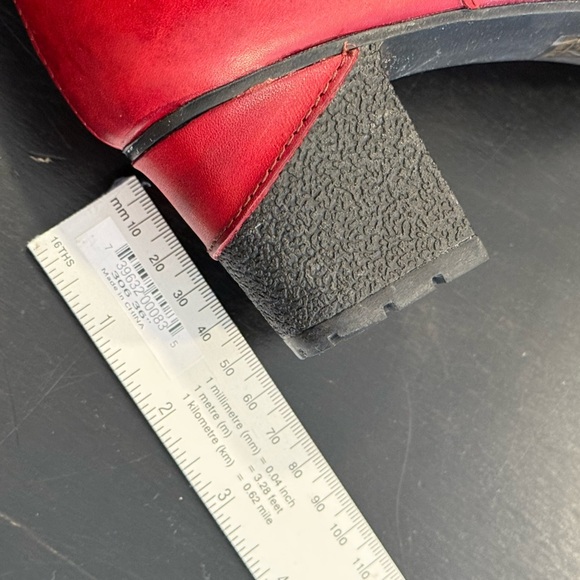 Spring Step L’artiste Carpeverde Knee High Red Chunky Heel Boots Womens size 9.5 - Picture 10 of 13